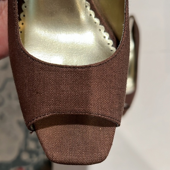 Rampage Size 8 Open Toe Heel 3.25” Front 0.5” Cork - Picture 2 of 13